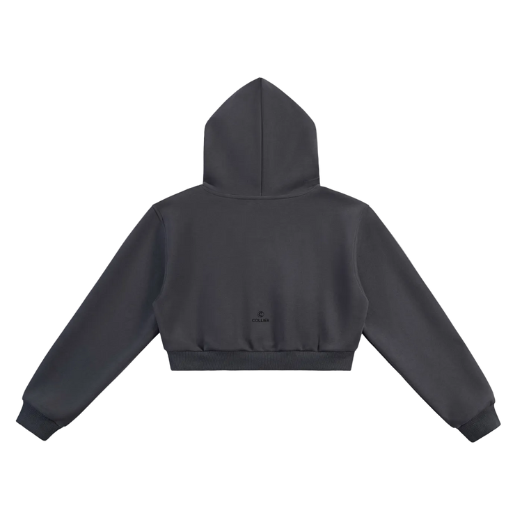 Colliér Charcoal Gray Crop-PulloverW)