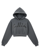 Colliér Charcoal Gray Crop-PulloverW)