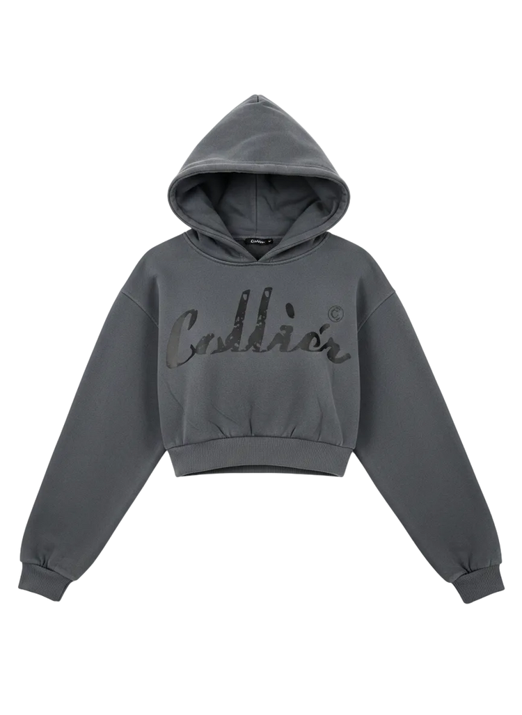 Colliér Charcoal Gray Crop-PulloverW)