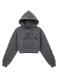 Colliér Charcoal Gray Crop-PulloverW)