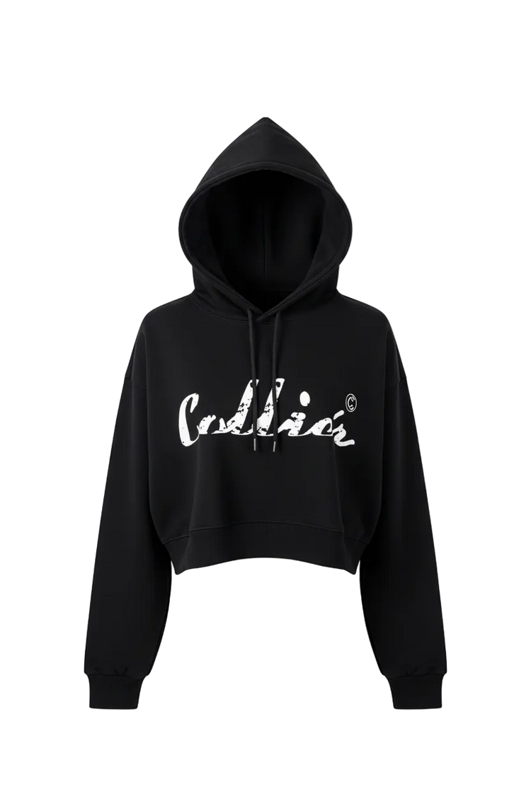 Colliér Black Cropped PulloverW) Stylish Everyday Wear